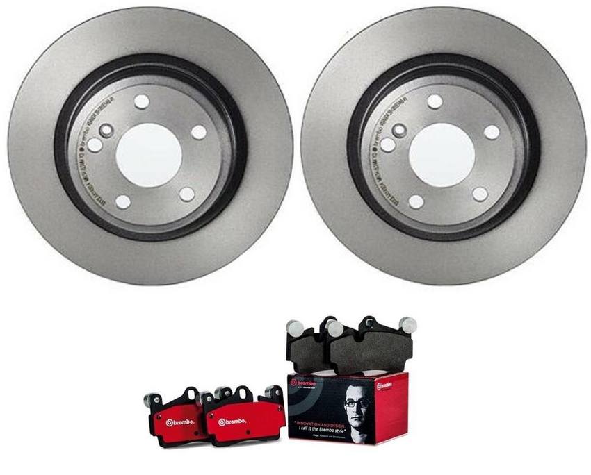 Mercedes Brembo Brakes Kit - Pads and Rotors Rear (295mm) (Ceramic) 246423011207 - Brembo 3808519KIT